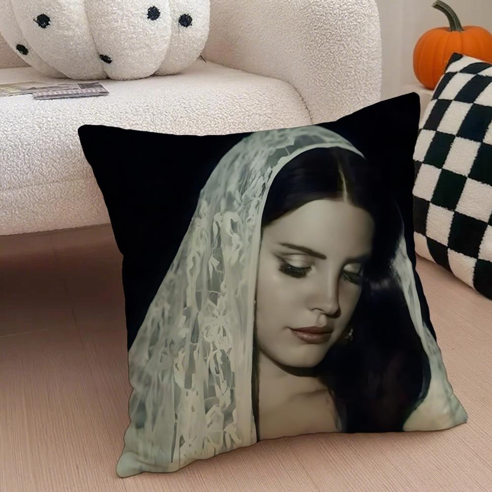 LLana Del Rey Cushion Cover Linen Pillow Case Soft Breathable Protective Couch Room Decoration
