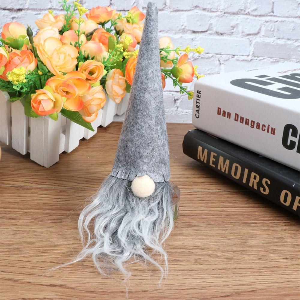 6pcs Reusable Faceless Doll Wine Bottle Cover Non-woven Merry Christmas Decoration  Home Xmas Decor