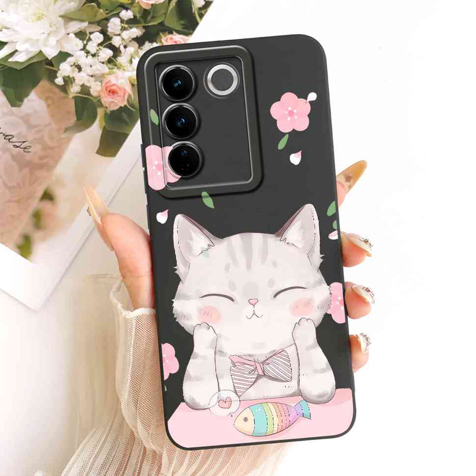 For Vivo S16E Casing Cute Rabbit Candy Painted Cover Phone Case For Vivo S 16E S16E Soft V2239A Shell 6.62" Fundas