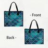 Gradient Mermaid Scale Tote Bag Stylish Portable Daily Handbag