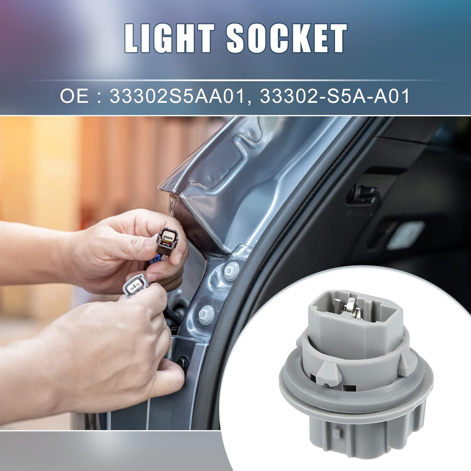 

2 шт. №33302S5AA01 Патрон лампы указателя поворота для Acura RDX 2007-2015 для Acura TL 2004-2008 для Honda Odyssey 2005-2010