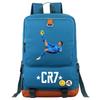 Cristiano Ronaldo Printed Youth School Backpack Teenagers Durable Oxford Fabric Breathable Padded Straps Unisex Travel Bag