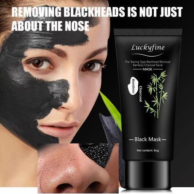 60 g Schlammmaske zur Mitesserentfernung, verkleinert die Poren, reinigt tiefenwirksam, Peel-off-Maske mit natürlichen Inhaltsstoffen, für jeden Hauttyp geeignet