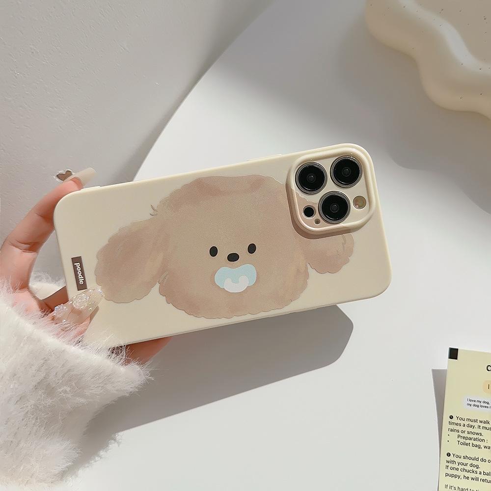 Graffiti Ölgemälde Welpe iPhone16 iPhone 15 ProMax Softshell 13 Set 14 Geeignet für 12 Rundumschutz 11