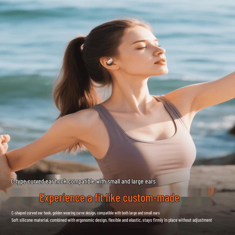 Newsmy LY12 Open-Ear Bone Conduction Bluetooth Headset with ANC