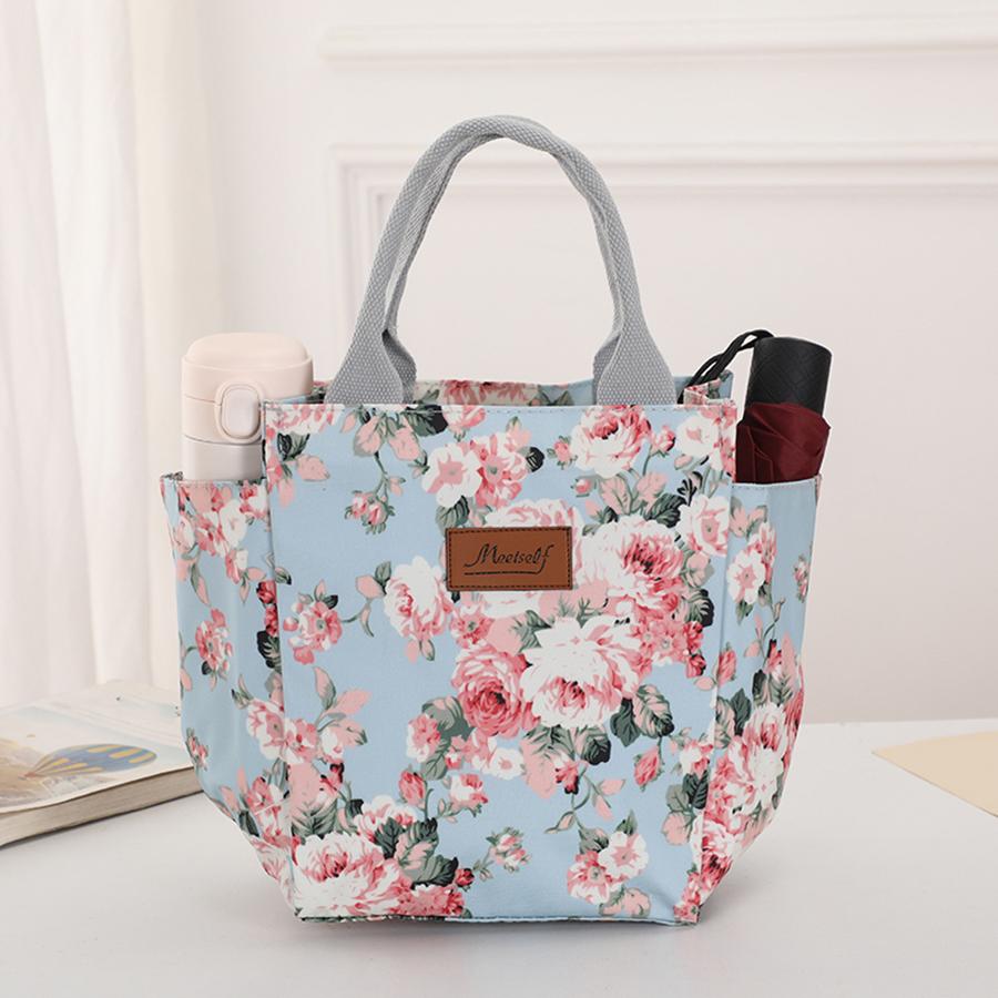 Office Workers Go Out with a Lunch Box Bag Thermal Bento Bag Fashion Handbag Carry Mommy Bag
