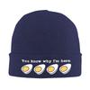 Thanksgiving Dinner You Know Why I'm Here Deviled Egg Retro Bonnet Hats  Beanie Hats Winter Knitted Hat Men Women Gym Warm Cap