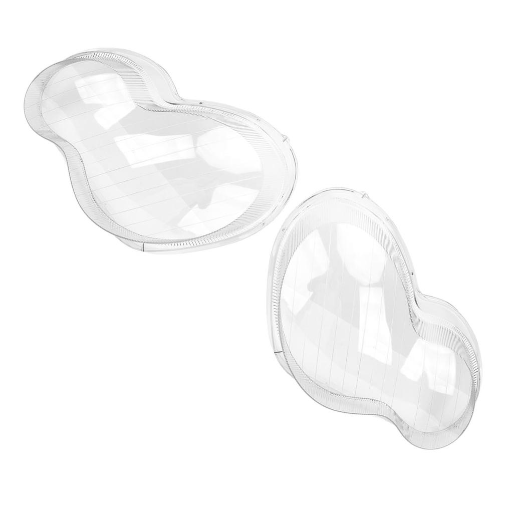1Pair Headlamp Lens Cover Transparent High Visibility Left Right Front Headlight Lens Cover
