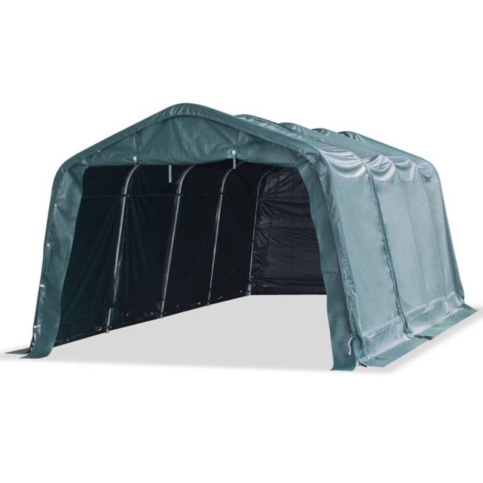 VidaXL Removable Livestock Tent PVC 550 G/m² 3.3 X 6.4 M Dark Green