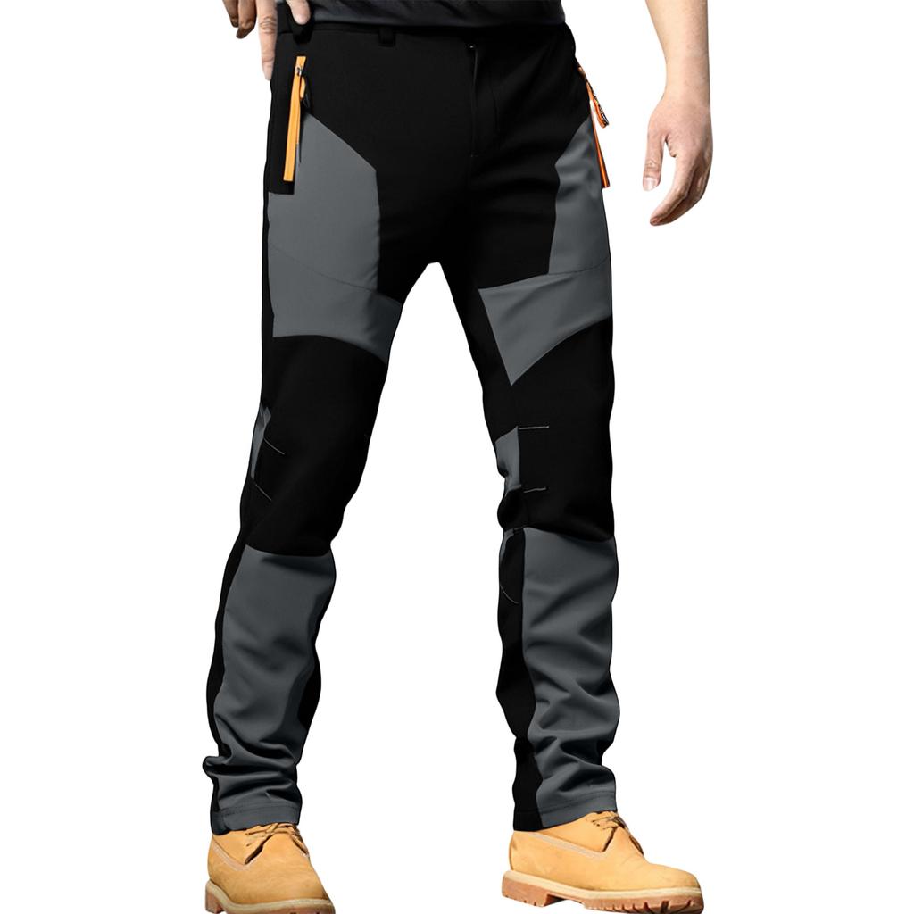 Men's Outdoor Stretch Windproof Wear-resistant Breathable Quick-dry Stitching Hiking Pants