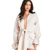 Missy Empire Womens/Ladies Linen Front Tie Shirt