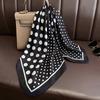 Women's Scarf Shawl Hijab Print Turban Square Luxury Headscarf Wraps Bandana Neckerchief Headband Windproof Handkerchief Fashion