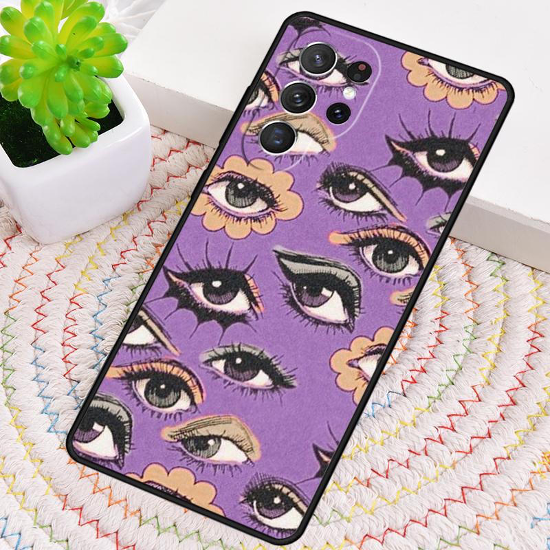 Eyes Pattern Phone Case for Samsung Galaxy Note 10 Pro S26 Ultra S23 S24 FE S25 S21 S22 PLUS Shockproof Cove