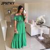 JPNTKY Women's Fashion Summer Spring Solid Color Print Short Sleeve Casual Dresses