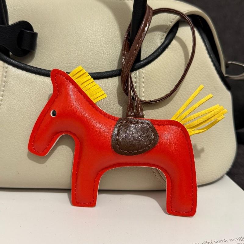 Mode PU Leder Mini Pony Anhänger Damen Tasche Hängende Dekoration Zubehör Cartoon Pferd Schlüsselanhänger Auto Schlüsselanhänger Geburtstagsgeschenk