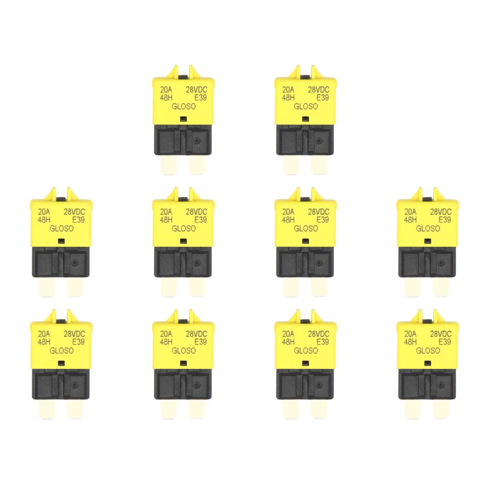 2-30 buc 5/7.5/10/15/20/25/30A DC28V Adaptor siguranță cu resetare manuală Siguranță lamă întrerupător de circuit ATC pentru marină, raliu, auto, barcă