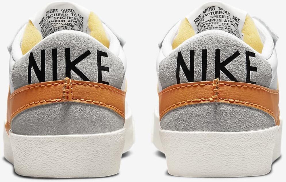 Sneakers Nike Blazer Low '77 Jumbo White/grey Haze/sail/alpha Orange