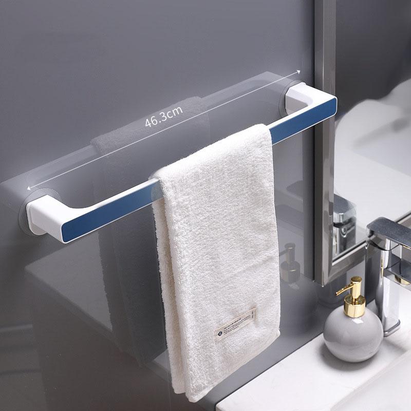Punch Free Bathroom Towel Storage Rack Toilet Towel Storage Rack Wall-Mounted Bathroom Kitchen Hook
