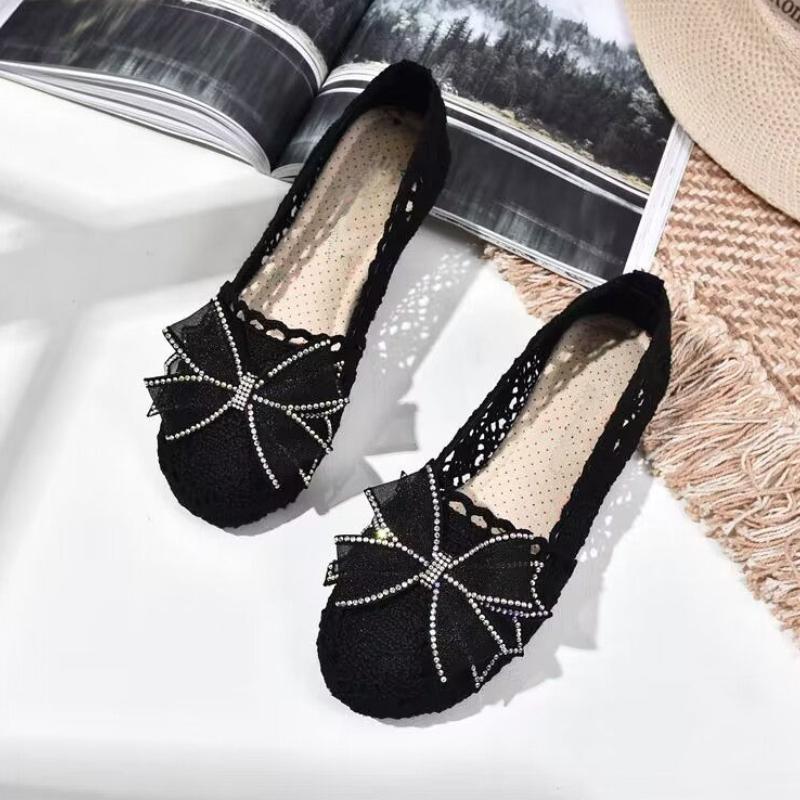 

Fashion Korean Walking Casual Light Ladies Footwear Sale Summer Slip On Hollow Comfortable Flat Original Women s Mesh Breathable Shoes 35