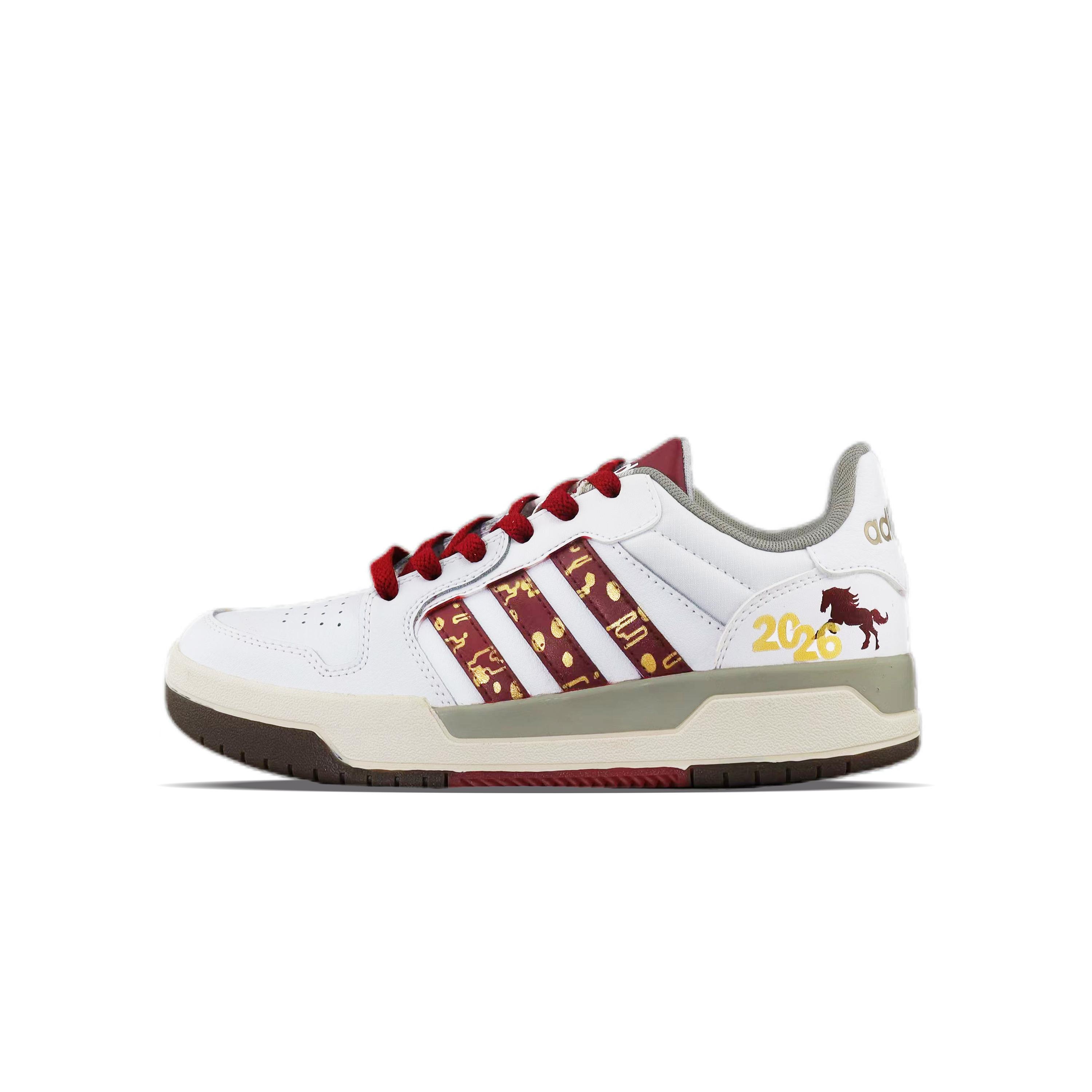 Adidas Neo Entrap Abrasion Resistant Low top Skateboard Shoes Unisex Red JQ3926(Team840-) 36