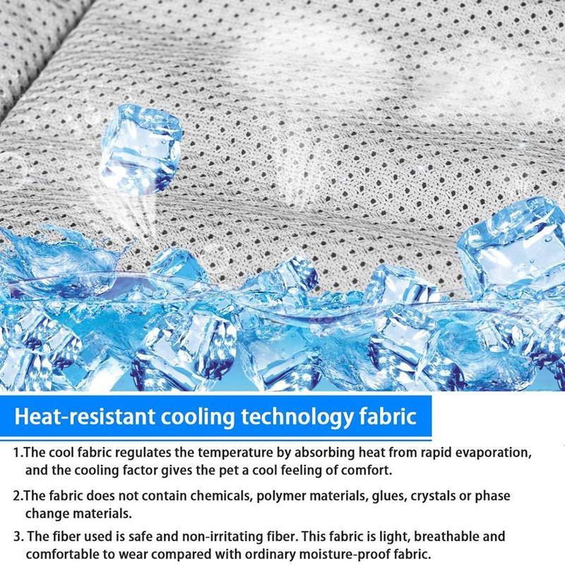 Soft Ventilate Summer Dog Cooling Vest Pet Cooling Harness for Dogs Adjustable Reflective Quick Release Pet Dog Clothes