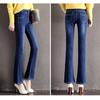 2022 Winter Jeans New Retro Fashion Korean Solid Warm Thicken Pencil Pants Skinny JeanPants High Waist Slim Leisure Trousers