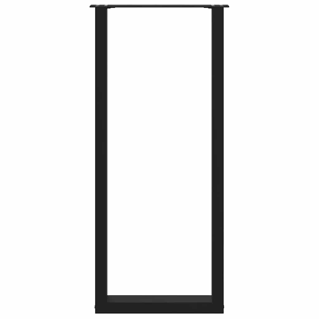 Vidaxl Coffee Table Legs, 2 Pcs, Black, 40X(110-111) Cm, Steel
