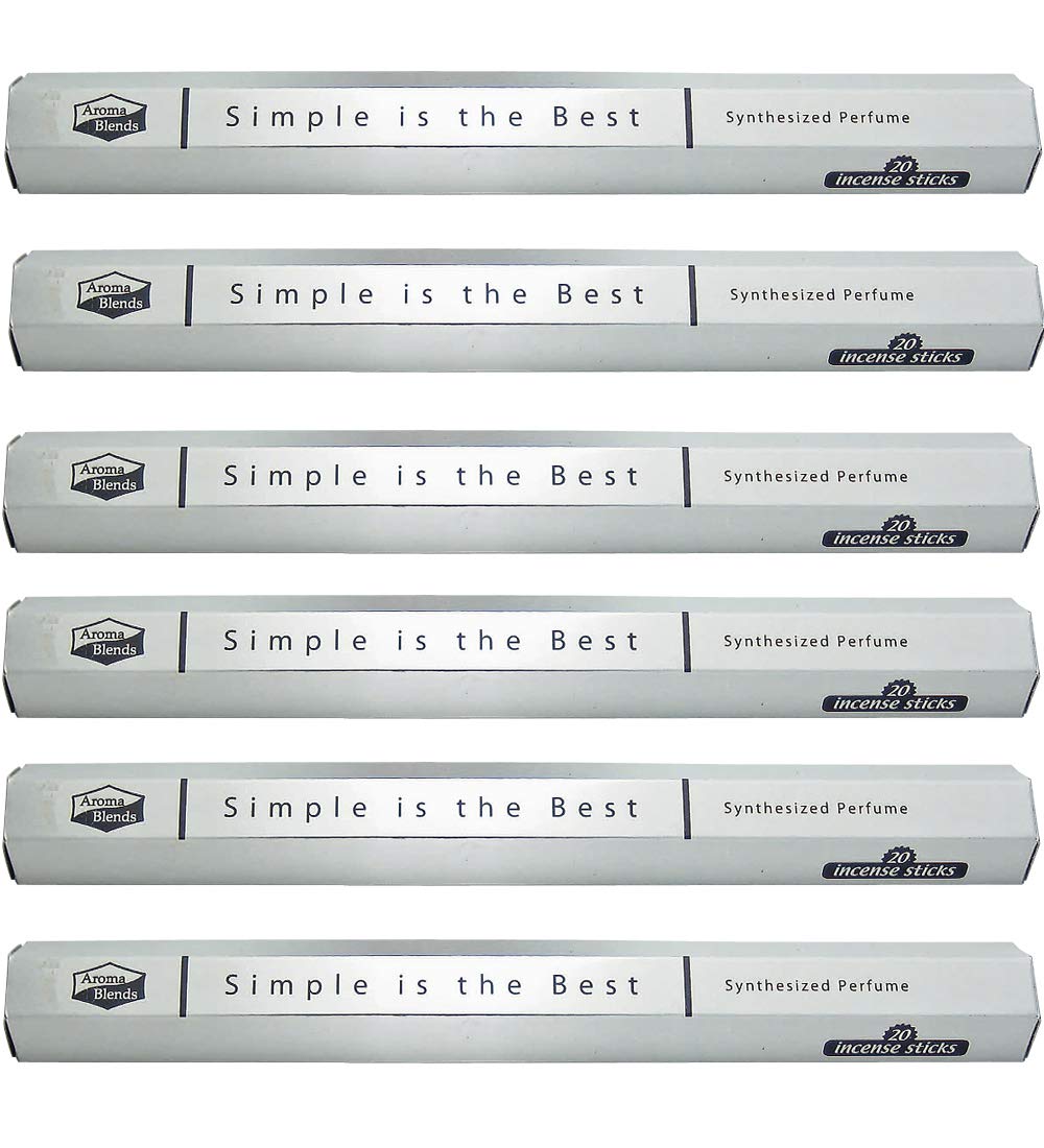 

Palmart Aroma Blend Incense Stick 20 Pieces Set of 6 Simple is the Best AB-IS-16