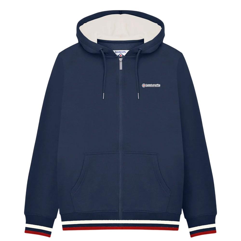 Lambretta Heren Hoodie met Volledige Rits L