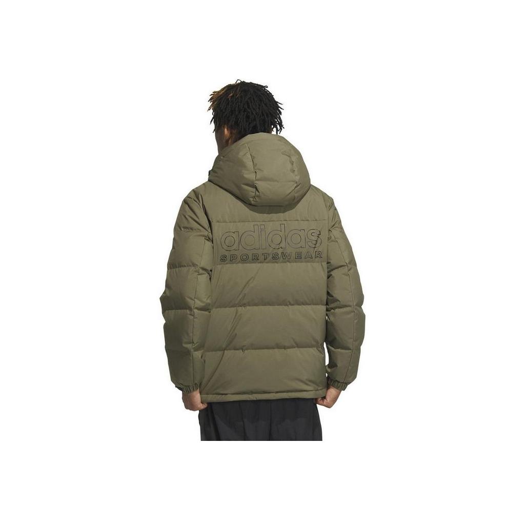 New Adidas Down Jacket Men's Strata Olive Green IW0781