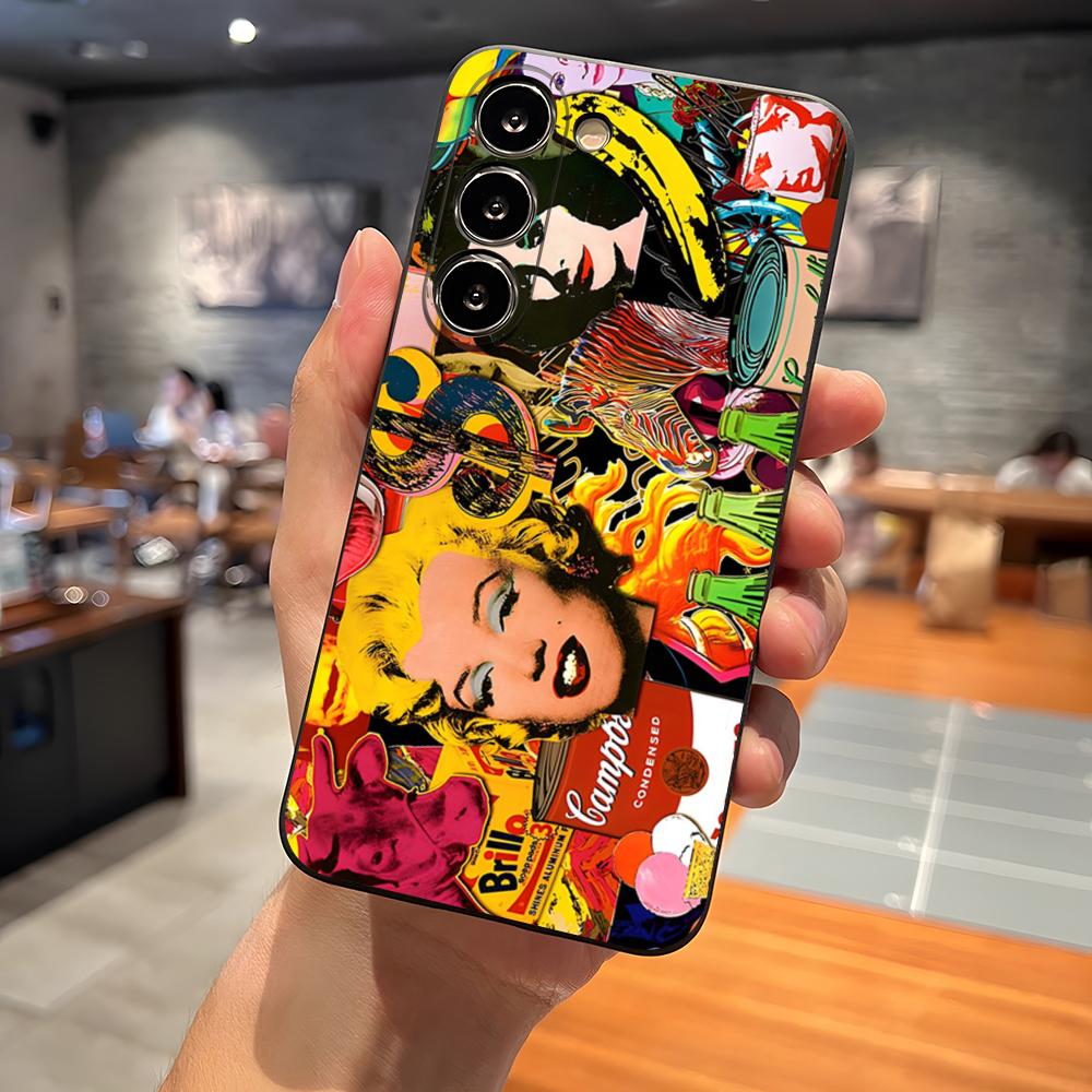 Andy Warhol Art Phone Case For Samsung S23 Ultra S24 S22 S20 Fe S21 Plus Galaxy A54 A34 A24 A53 A13 A16 Back Cover