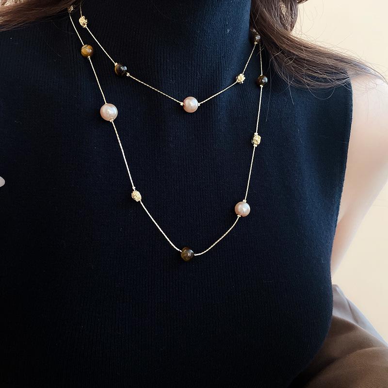 Collana con Perline per Clavicola Resort Bohemien - Accessorio di Moda di Lusso Leggero di Alta Gamma