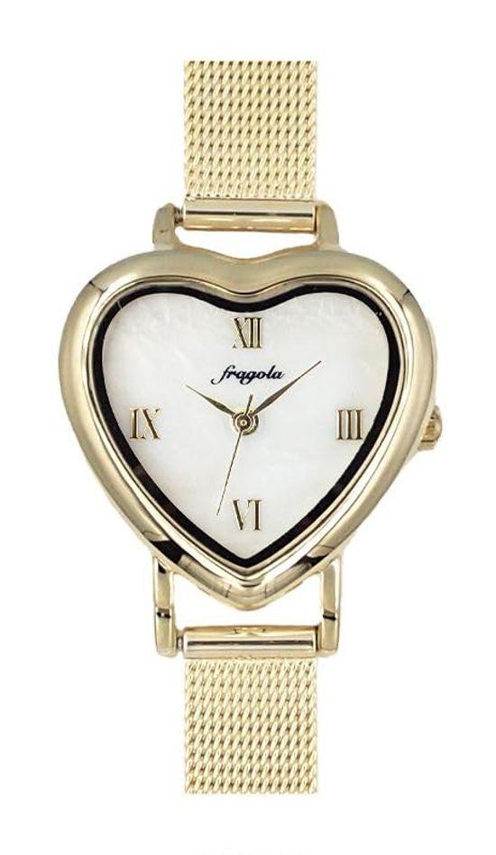 

[Подписаться] Часы Fragola Heart Mesh Belt Watch N00224S-1 GD Women s Gold