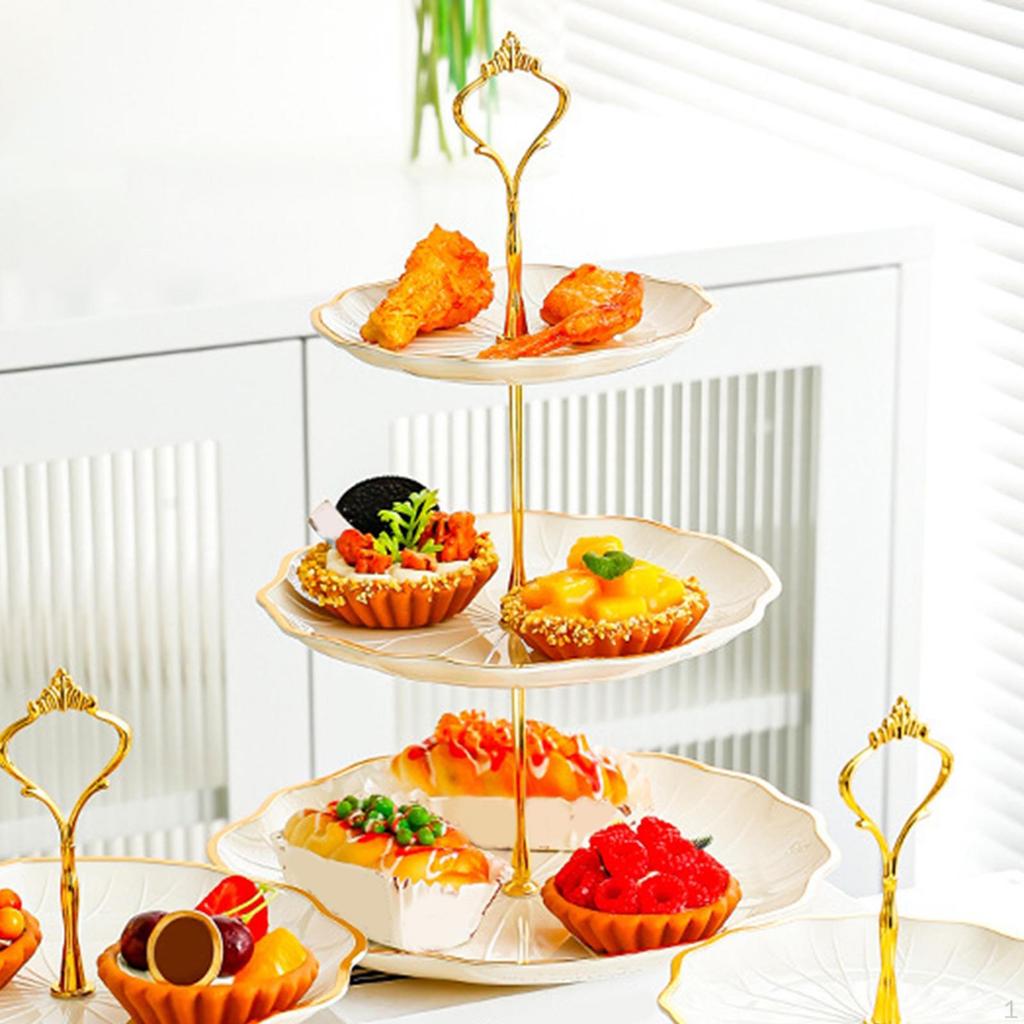 Cupcake-Ständer, Kekstablett, Dessert-, Obst-, Süßigkeiten-Display-Teller, eleganter Kuchen für