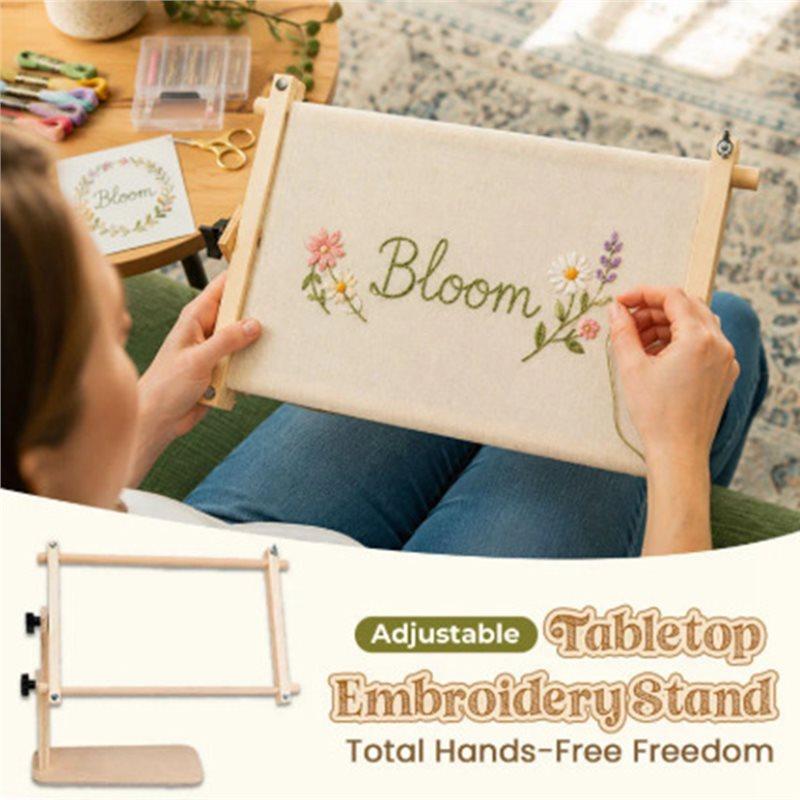 BAAJ-Adjustable Tabletop Embroidery Stand Scroll Frame