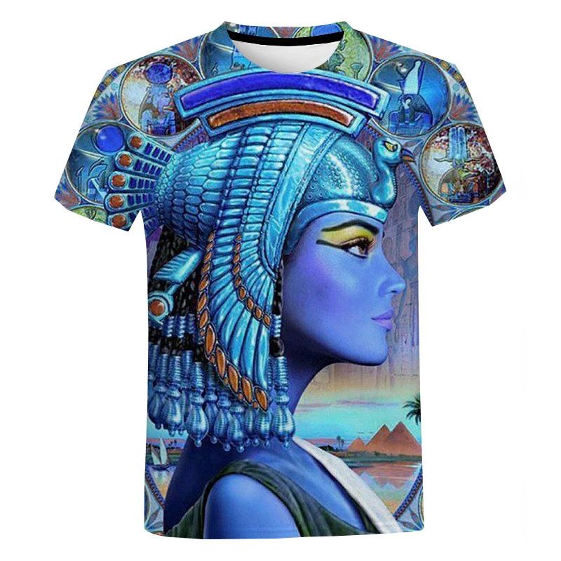 Ancient Egyptian 3D Printed T Shirt Men's Women Fashion Casual Shor