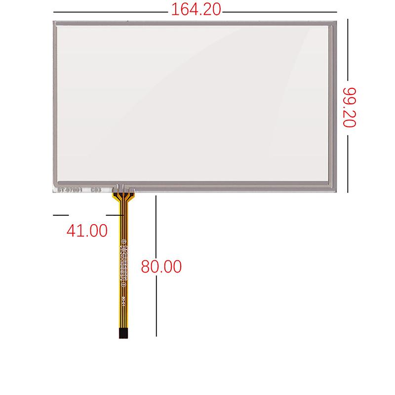 Resistive Digitizer For Car Dvd Gps Navigation Multimedia Touch Screen Panel Glass Replacement Parts