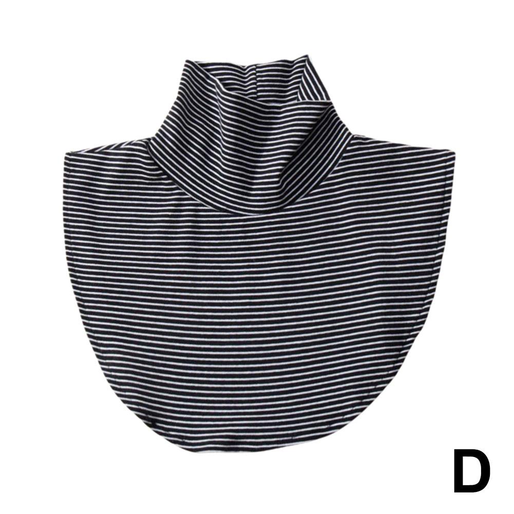 2024 New Winter Modal High Nack Fake Collar Women Solid Detachable Fashion Color Warm Collar Jersey Turtleneck Elastic B7B8