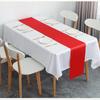 12PCS/SET Shiny Satin Banquet Wedding Table Runners Silk Ribbon Table Flags Party Decoration Christmas Home Dining 29cmx275cm