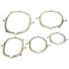 5Pcs Arc Shape Metal Purse Frame Bronze Embossed Clutch Frame  For Wallet Sewing