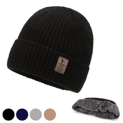 Winter stilvolle warme Innenfutter Mode Beanie Mütze