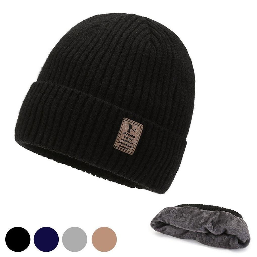 Winter Stylish Warm Inner Lining Fashion Beanie Hat