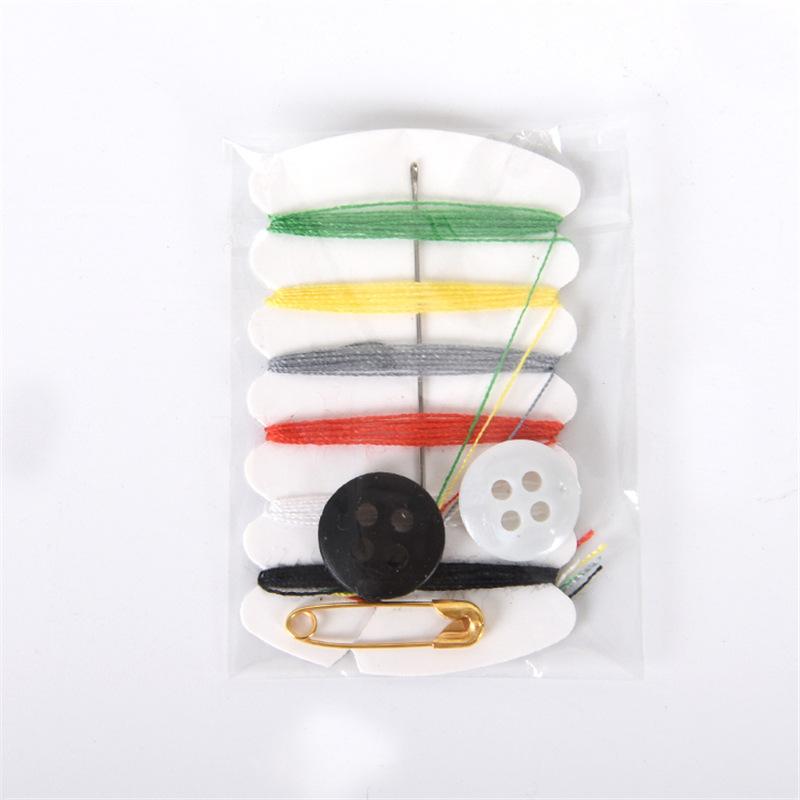 

Portable Mini Sewing Kit Needle Thread Button Pin Set Travel Household Tools Kit Hotel Hand Sewing Bags 1 Bag