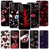 Scary Face Eyes Phone Case For Xiaomi Redmi Note 15 14 13 12S 12 Pro Plus 11S 11E 11 11T 10S 10 Art Soft Pattern Cover Redmi Not