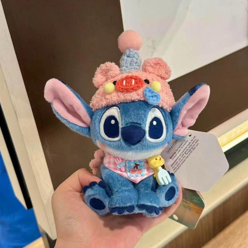 Potdemiel Authentic Stitch Toothless Bag Pendant Backpack Stitch Keychain Cute Plush Doll Birthday Gift Car Hanging Premium Gift