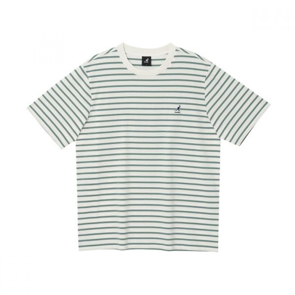 Kangol EssenTial STripe ShorT Sleeve T shirT Tough Green  krecsT27650