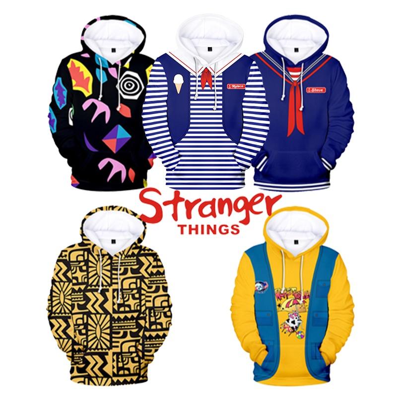 Stranger Things Scoops Ahoy Robin Steve Eleven Cosplay Hoodie For Halloween Costume