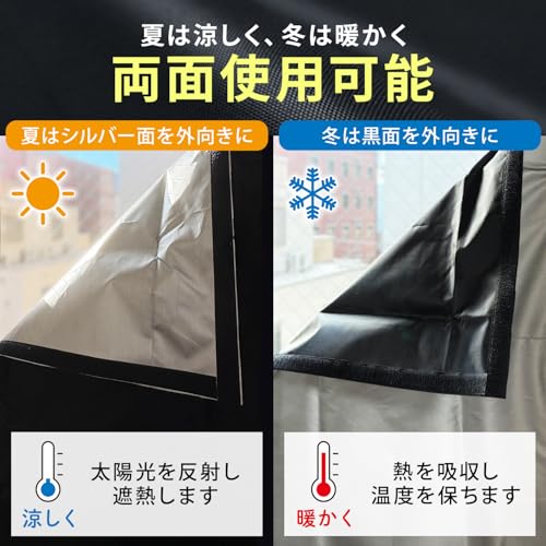 Eco Ride World Blackout Sheet for Windows, Black Window Glass Film, UV Protection, Heat Insulation, Summer UV Protection, Leaves No Marks with Mending