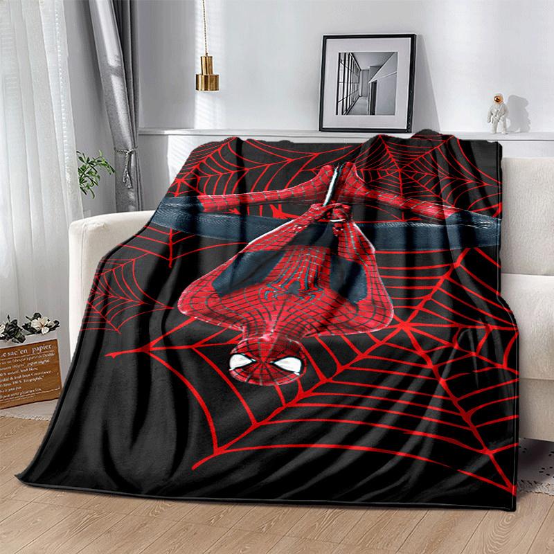 1pc Spider-Man Printing Blanket - Soft, All-Season Throw for Living Room, Bedroom,Personalized Gift with Adorable Cartoon Design