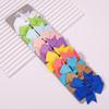 10Pcs/Set New Cute Ribbon Bowknot Hair Clips for Kids Handmade Bows Hairpin Barrettes Headwear Baby Girls Hair Accessories